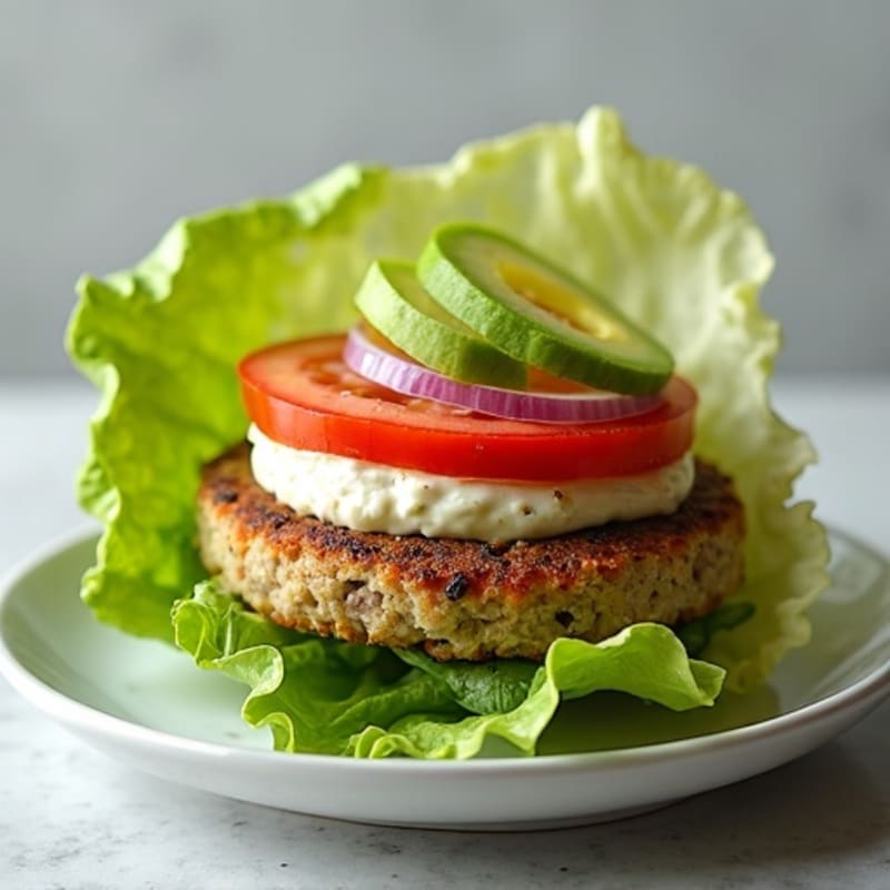 Lean Turkey Lettuce Wrap Burger with Special Sauce