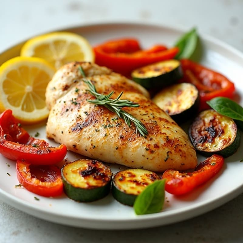 Sheet Pan Lemon Herb Chicken and Crispy Roasted Vegetables