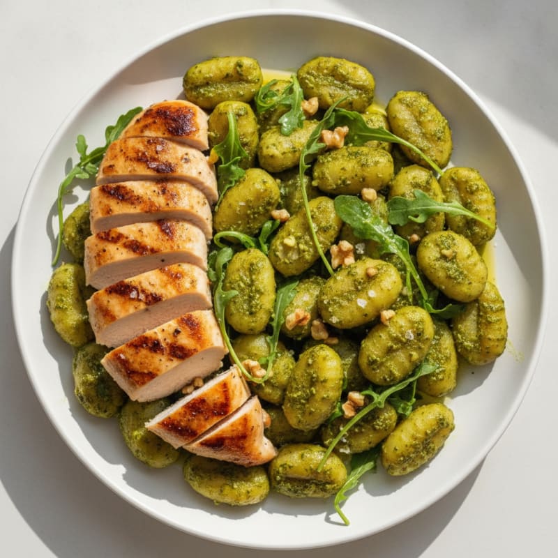 Gnocchi with Arugula Pesto