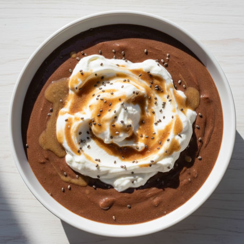 Silky Chocolate Protein Pudding with Greek Yogurt
