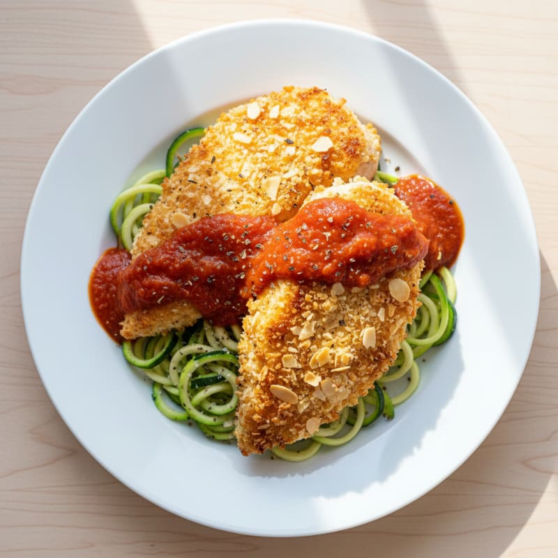 Parmesan-Crusted Chicken with Marinara