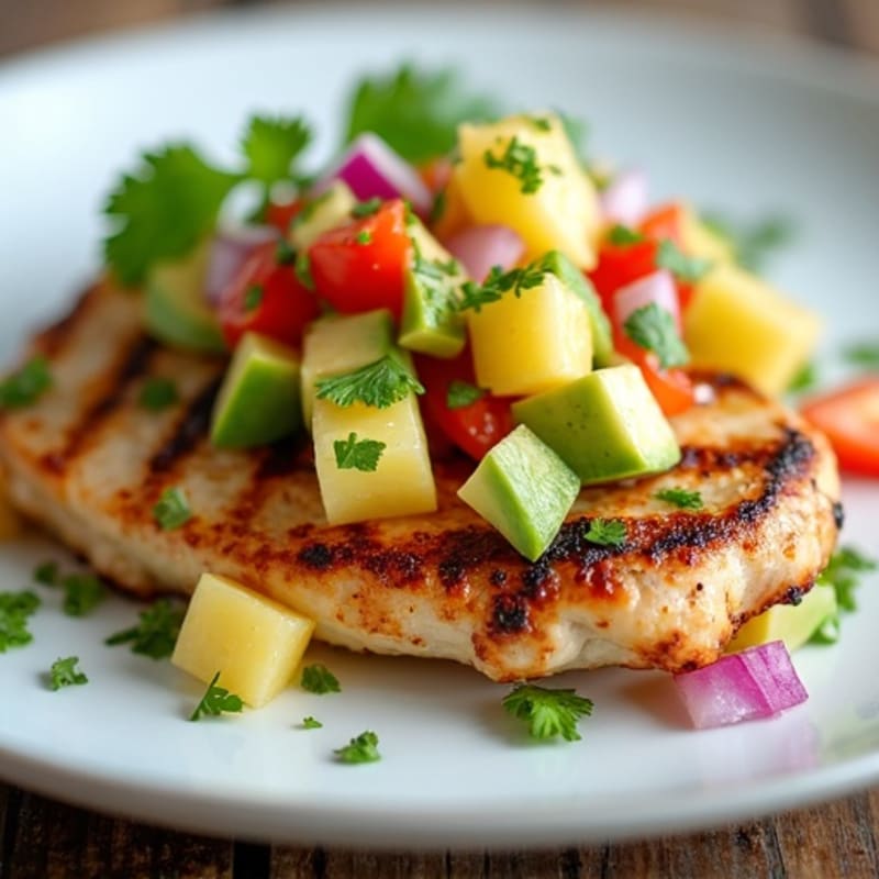 Grilled Chicken Breast with Pineapple Salsa