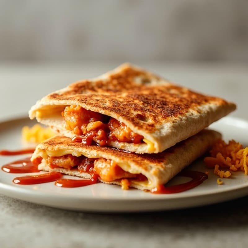 Crispy BBQ Chicken Quesadilla