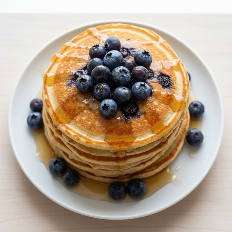 Golden Buttermilk Pancake Stack