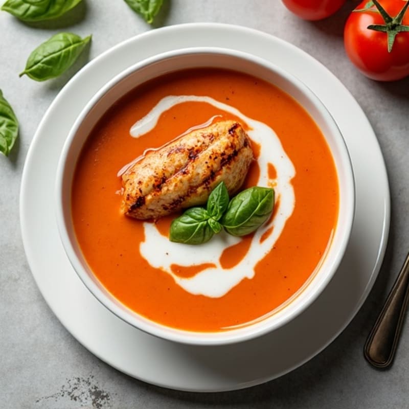 Creamy Roasted Tomato Basil Soup