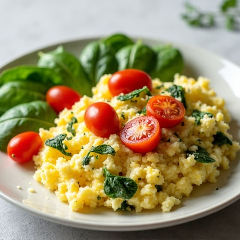 Creamy Cottage Cheese Scramble with Fresh Herbs