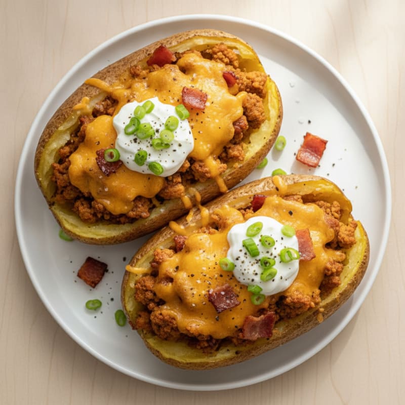 Bacon Cheddar Stuffed Potatoes