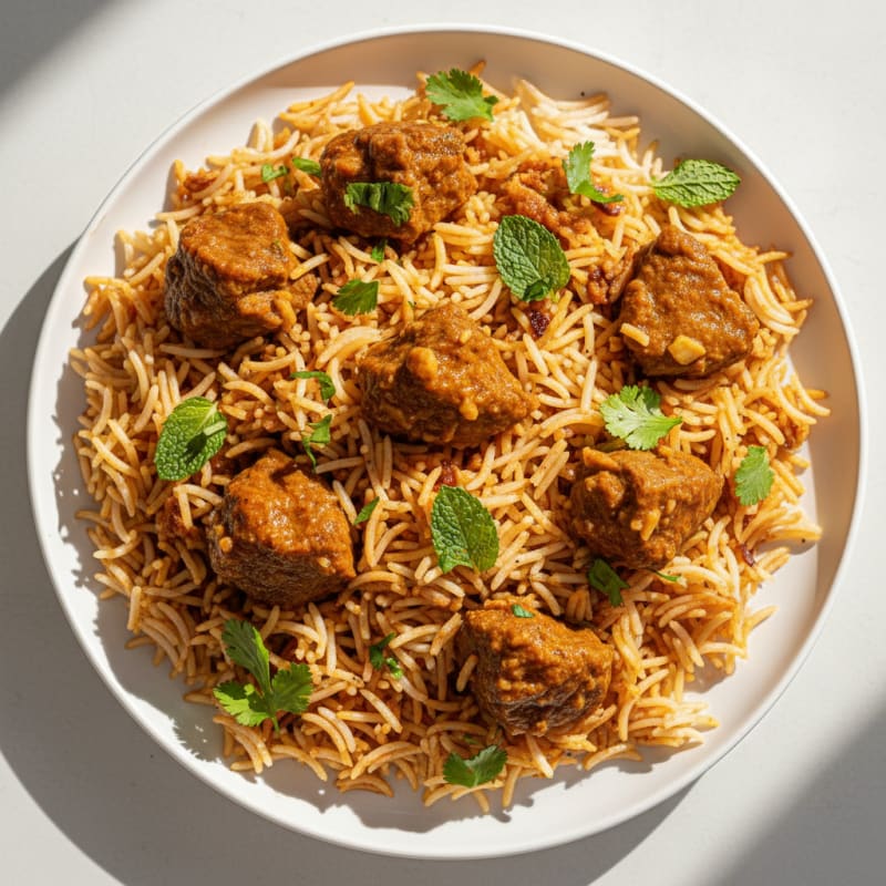 Tender Spiced Lamb Biryani