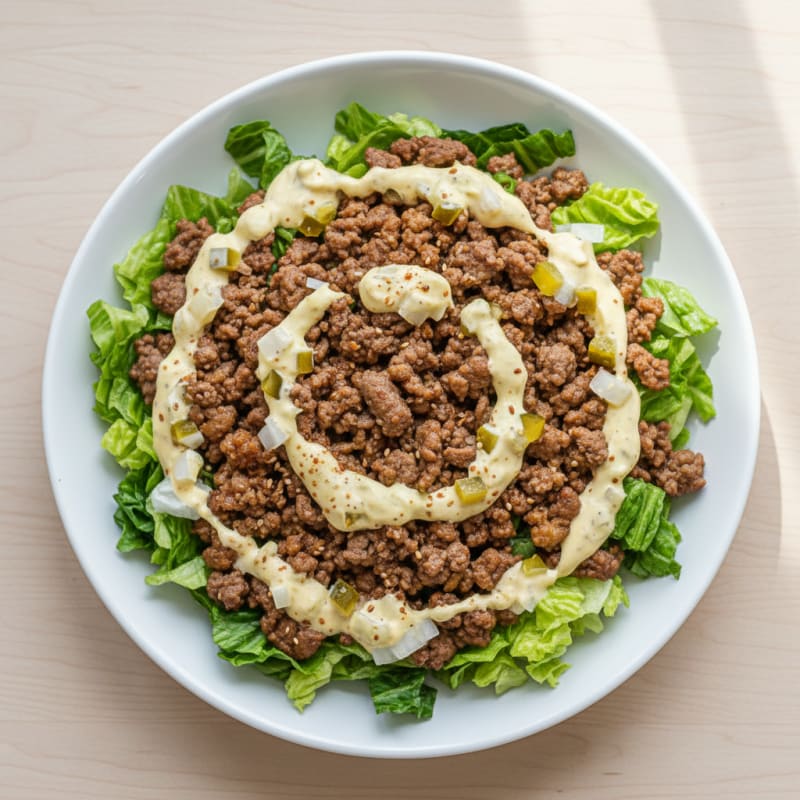 Creamy Big Mac Beef Bowl