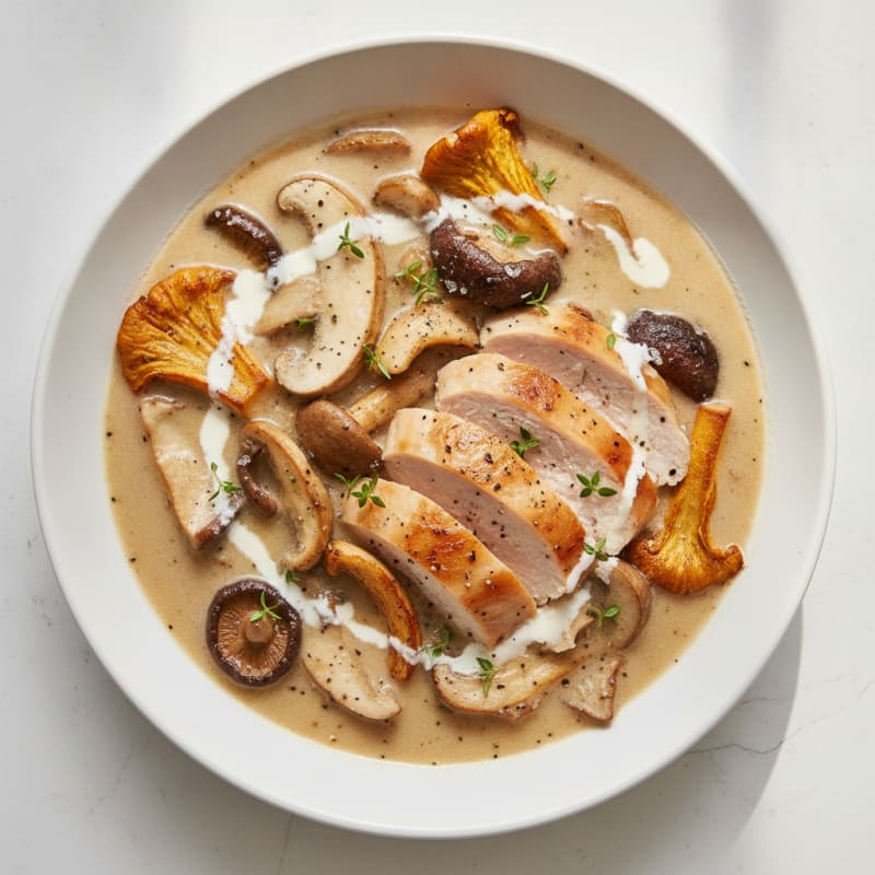 Wild Mushroom Double Cream Soup