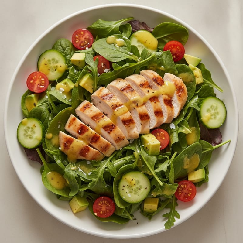 Garden Greens Salad with Lemon Vinaigrette