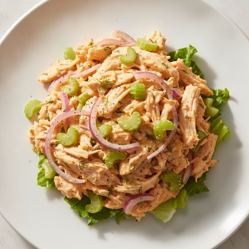 Buffalo Ranch Chicken Salad with Celery