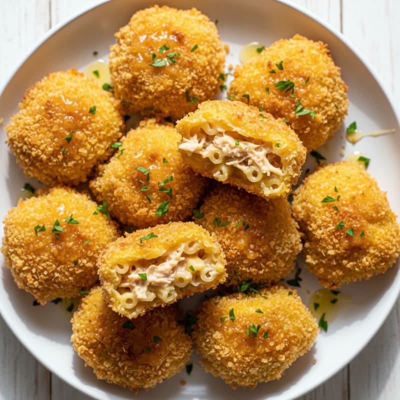 Crispy Golden Mac and Cheese Bites