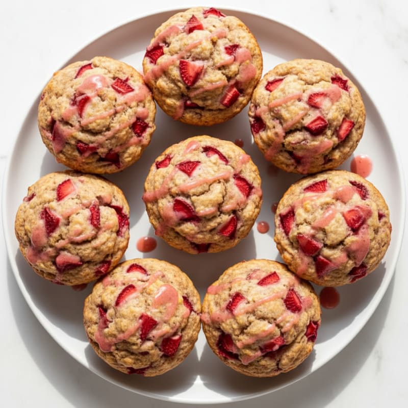 Strawberry Protein Power Muffins