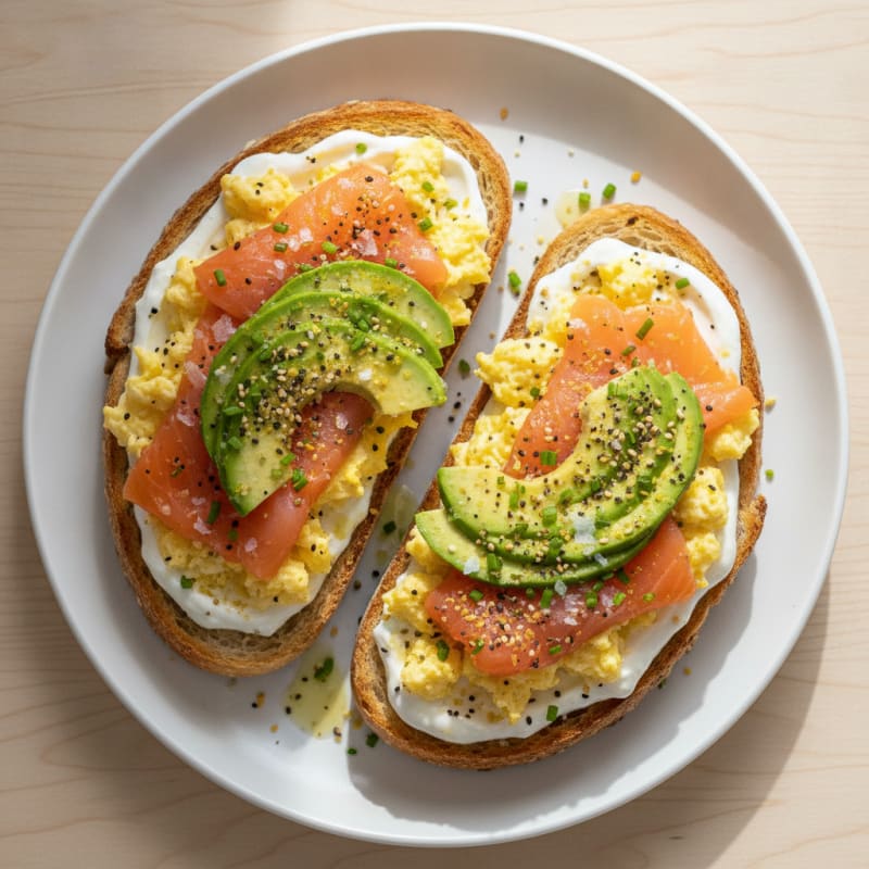 Loaded Savory Protein Breakfast Toast