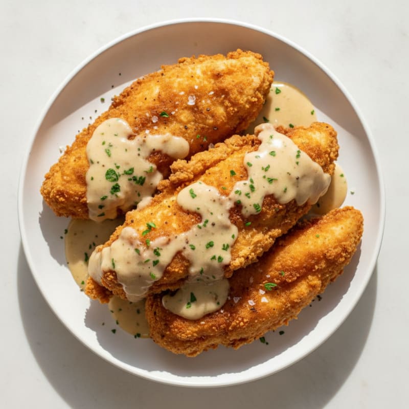 Buttermilk Fried Chicken with Creamy Gravy