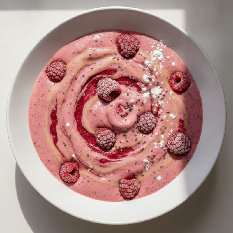 Raspberry Vanilla Bean Protein Smoothie