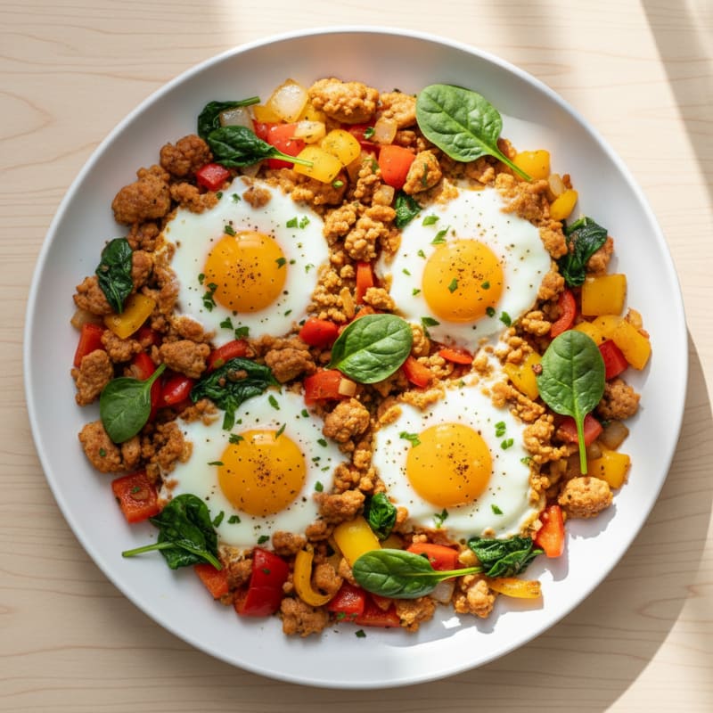 Sausage and Pepper Breakfast Skillet