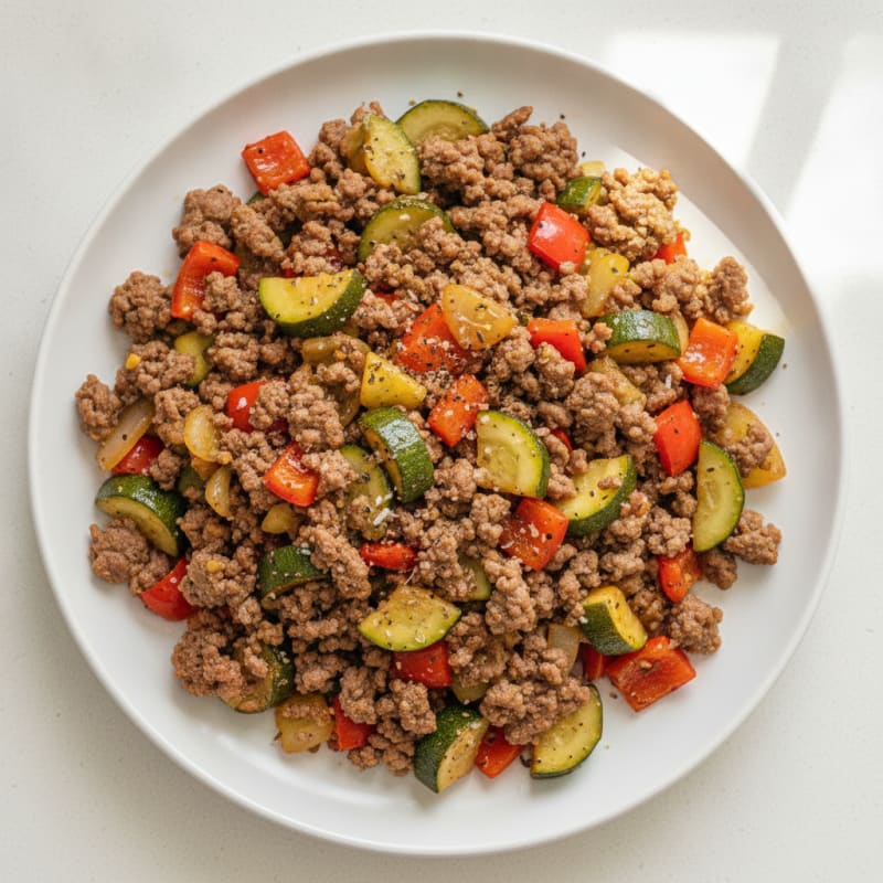 Ground Beef and Vegetable Skillet