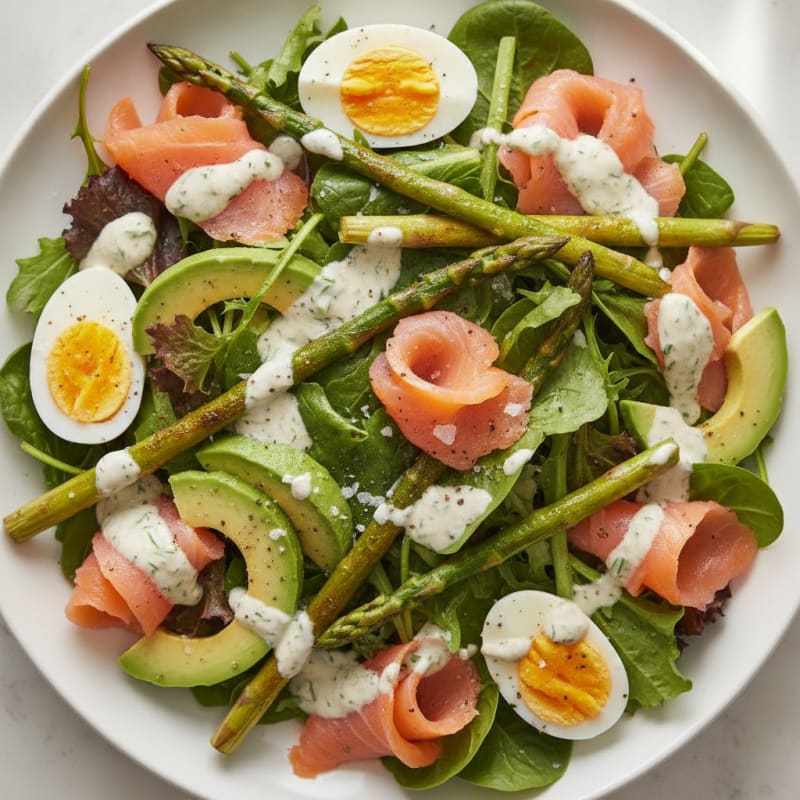 Smoked Salmon and Asparagus Salad
