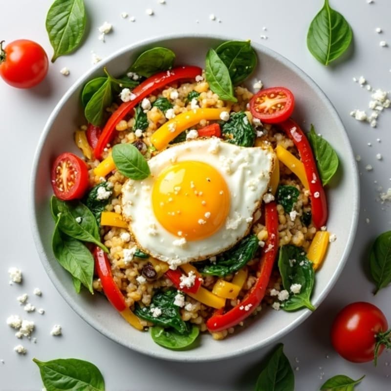 Protein-Packed Egg Scramble with Fresh Vegetables