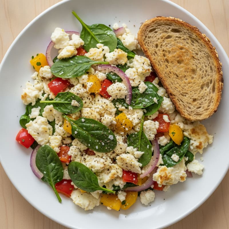 Garden Vegetable Egg White Scramble