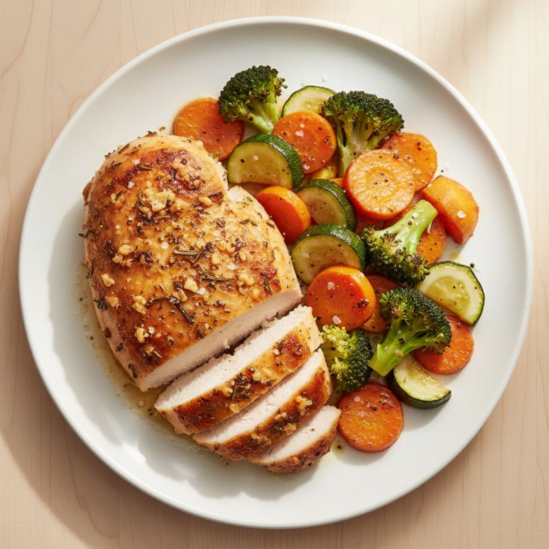 Garlic Herb Roasted Chicken with Vegetables