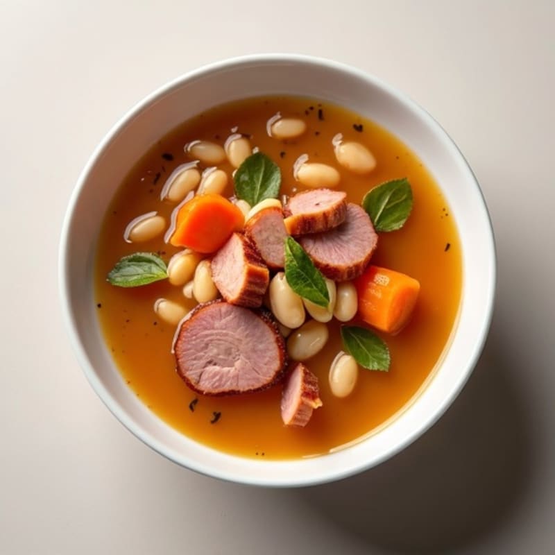 Hearty Smoked Ham and Bean Soup