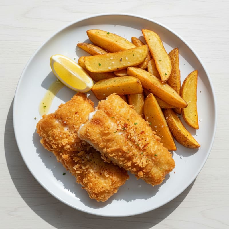 Classic Beer-Battered Cod and Chips