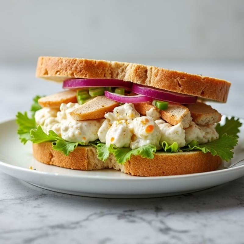 Creamy Greek Yogurt Chicken Salad Sandwich