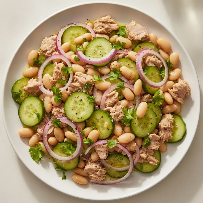 Mediterranean Tuna and White Bean Salad