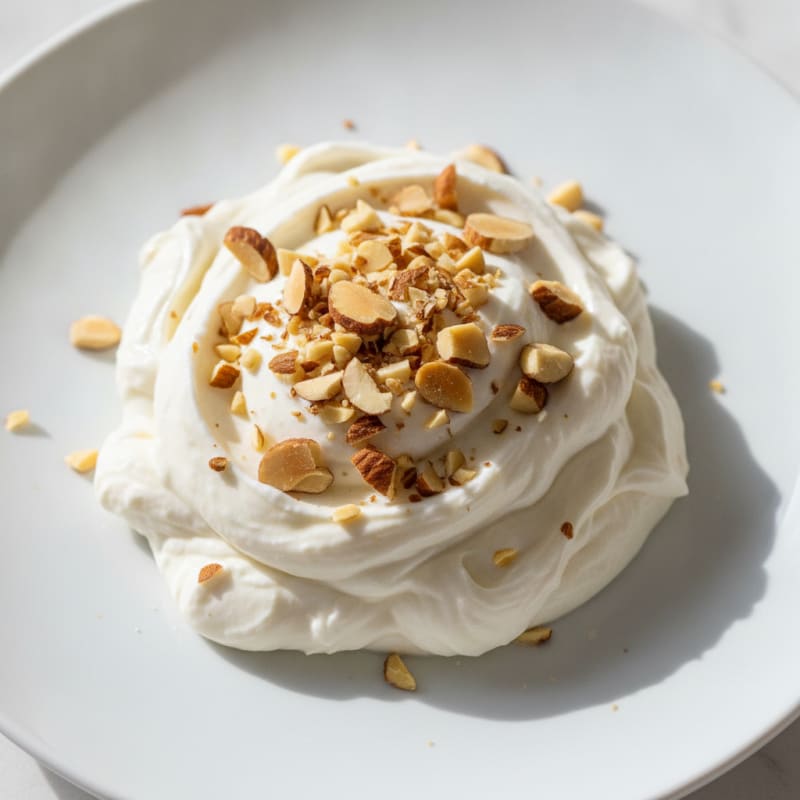 Greek Yogurt Protein Pudding with Chopped Almonds