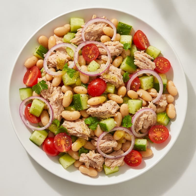 Mediterranean Tuna and White Bean Salad