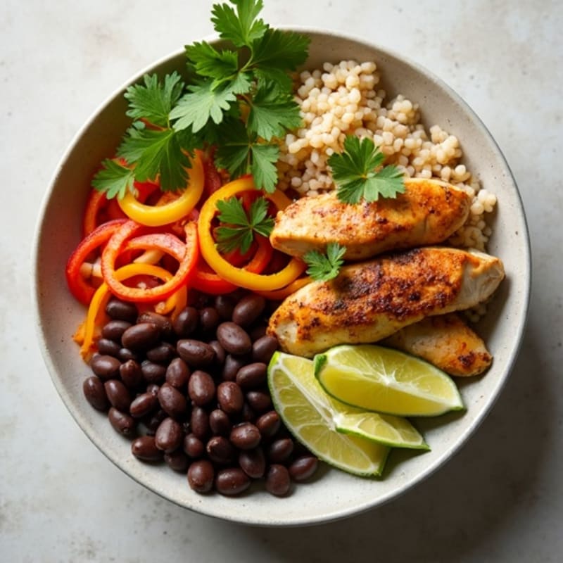 Cilantro-Lime Chicken Fajita Bowl