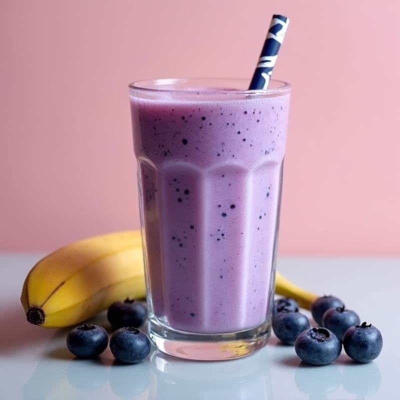 Creamy Blueberry Protein Smoothie