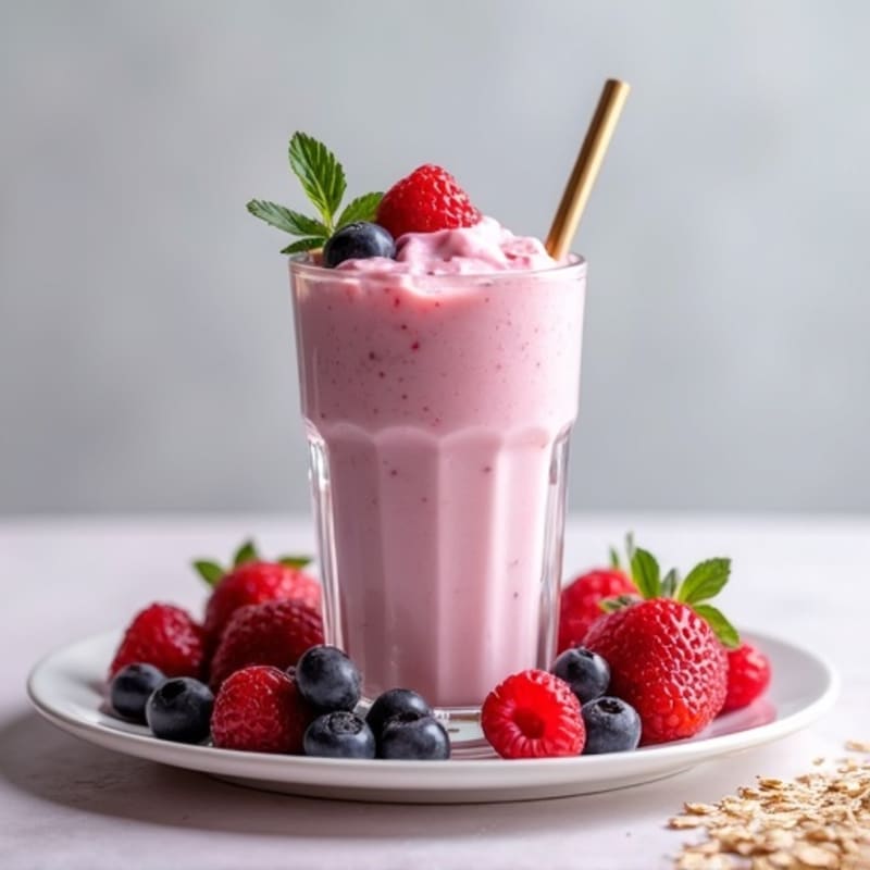 Creamy Berry Protein Shake