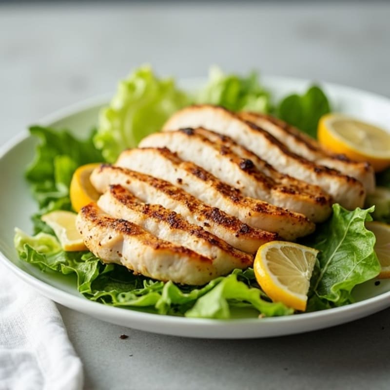 Grilled Chicken Caesar with Creamy Lemon-Garlic Dressing