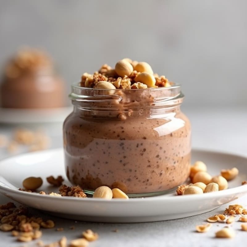 Protein-Packed Chocolate Hazelnut Overnight Oats