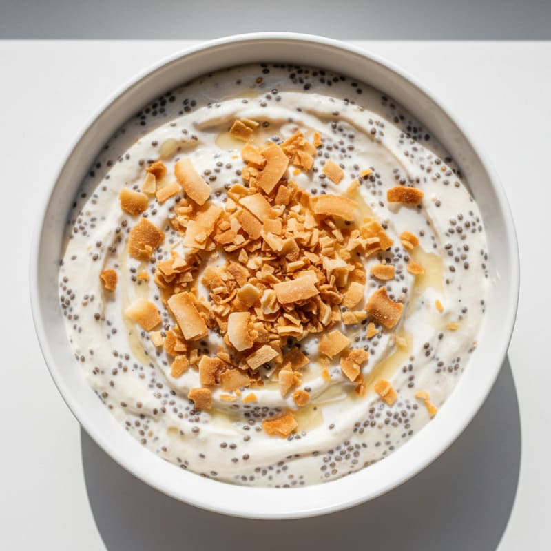 Creamy Coconut Protein Chia Pudding