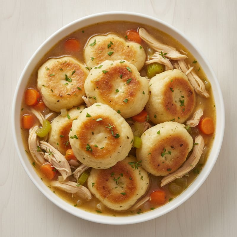 Homestyle Chicken and Herb Dumplings