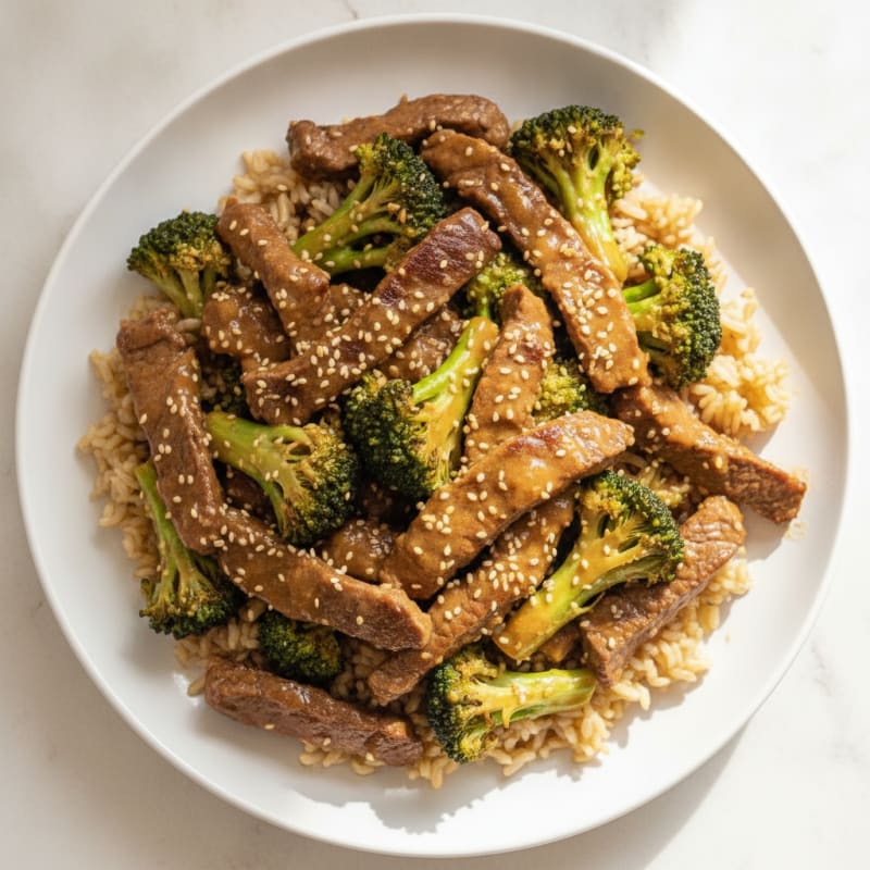Sesame Beef and Broccoli Stir-Fry