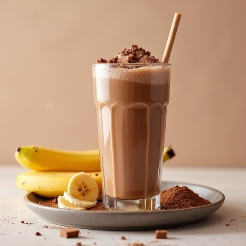 Creamy Chocolate Banana Protein Smoothie