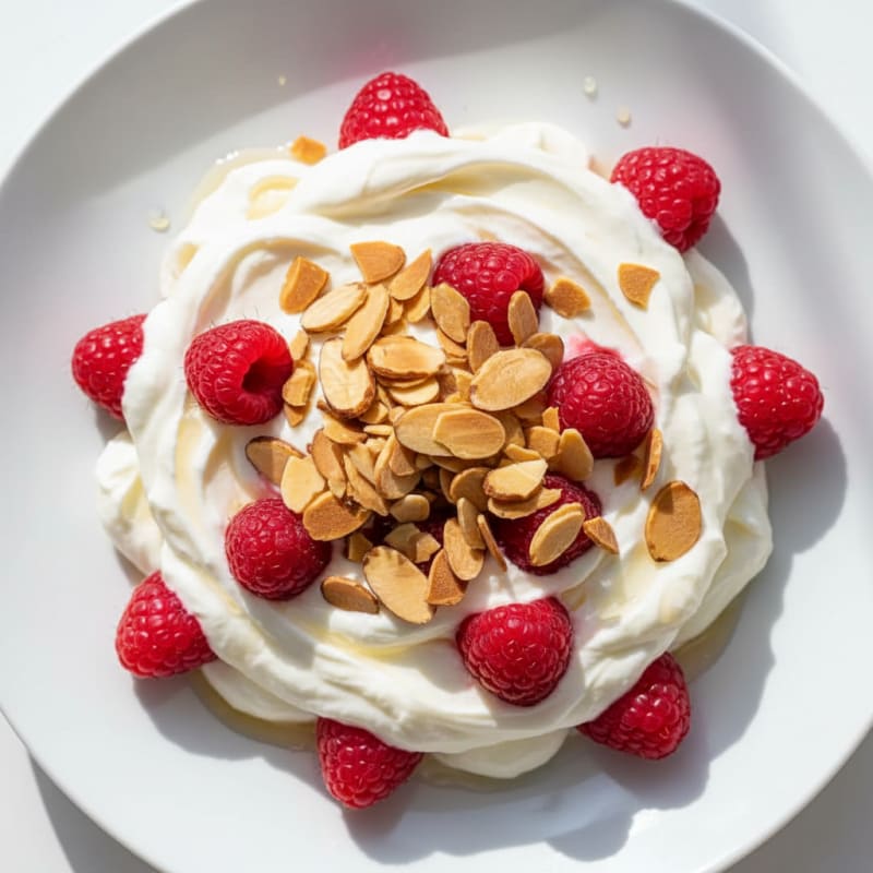 Greek Yogurt Protein Parfait with Berries and Almonds