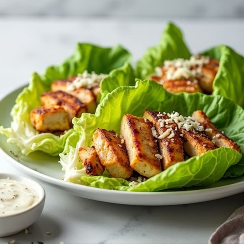 Grilled Chicken Caesar Lettuce Wraps