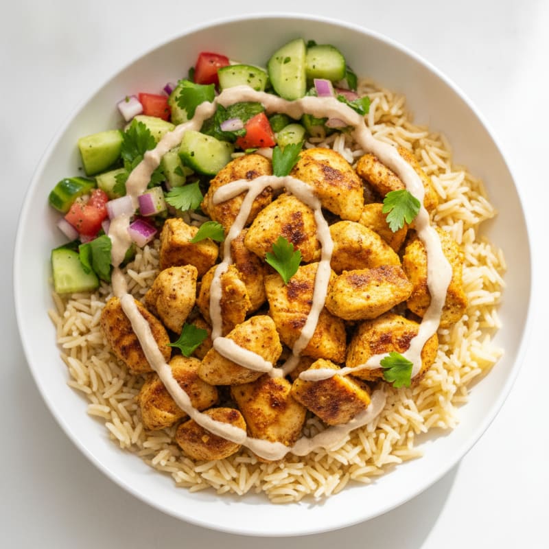 Chicken Shawarma Rice Bowl