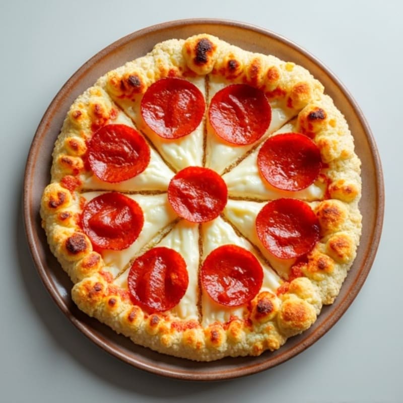 Crispy Cauliflower Crust Pizza with Turkey Pepperoni