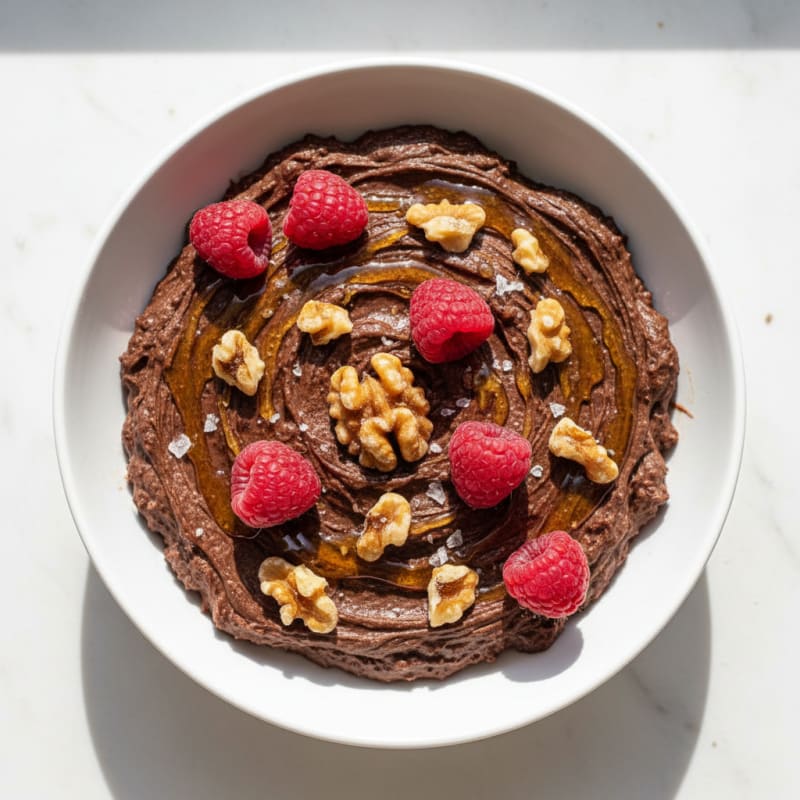 Honey Cottage Cheese Protein Brownie Bowl