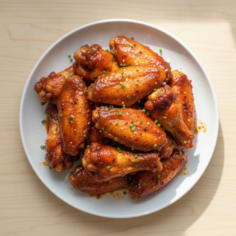 Spicy BBQ Glazed Chicken Wings