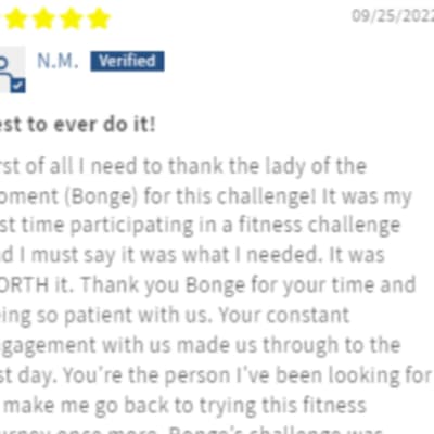 user tranformation testimonial