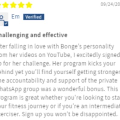 user tranformation testimonial